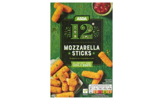Asda 12 Mozzarella Sticks 180g