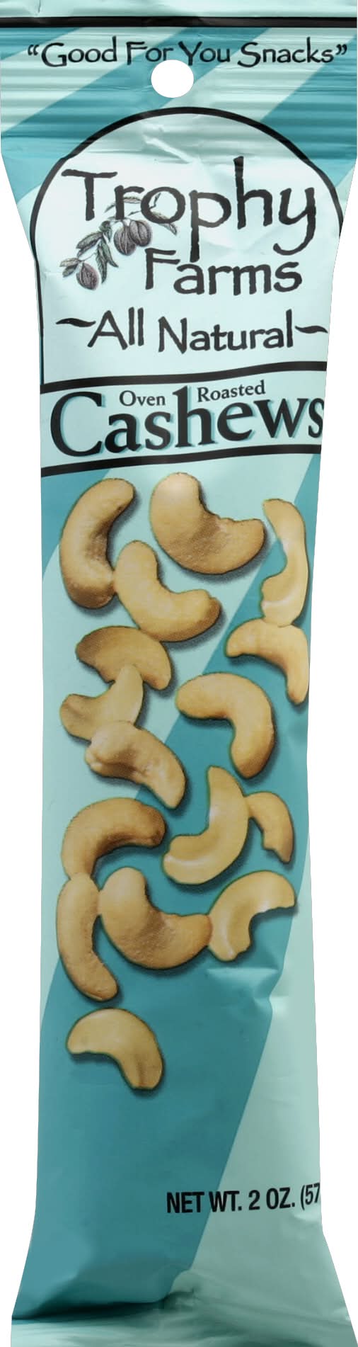 Trophy Farms All Natural Oven Roasted Cashews (2 oz)