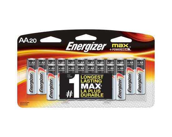 Energizer · Max piles alcalines AA (20 unités) - MAX Alkaline AA batteries (20 units)