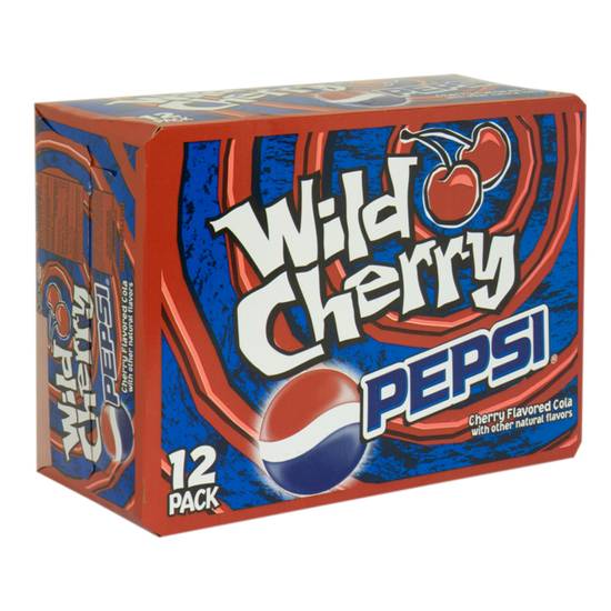 Pepsi Wild Cherry Cola (12 ct, 12 fl oz)