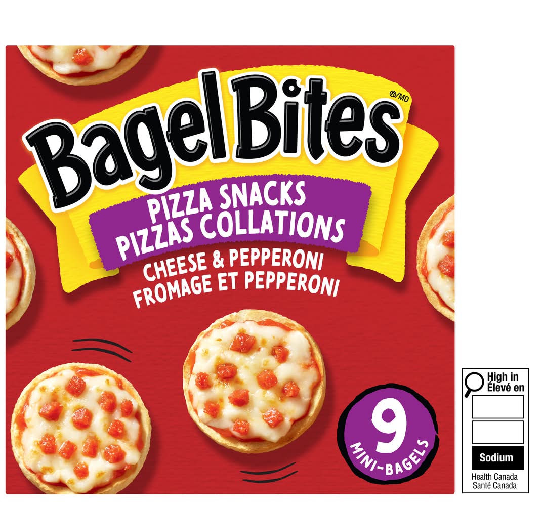 Bagel bites mini-pizzas-collations - mini pizza snacks (9 unités) (fromage-pepperoni)