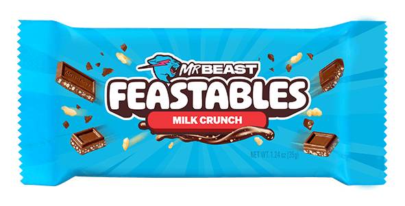 Feastables MrBeast Milk Chocolate Crunch Bar 1.24oz