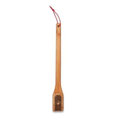 Weber 18" Bamboo Brush Tan: Outdoor Grill Cleaning Tool, No Assembly Required