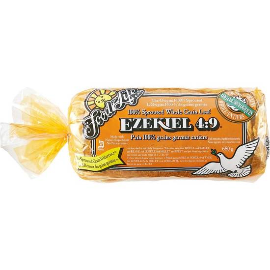 Food for life  pain (680 g) - ezekiel 4:9 sprouted whole grain loaf (680 g)