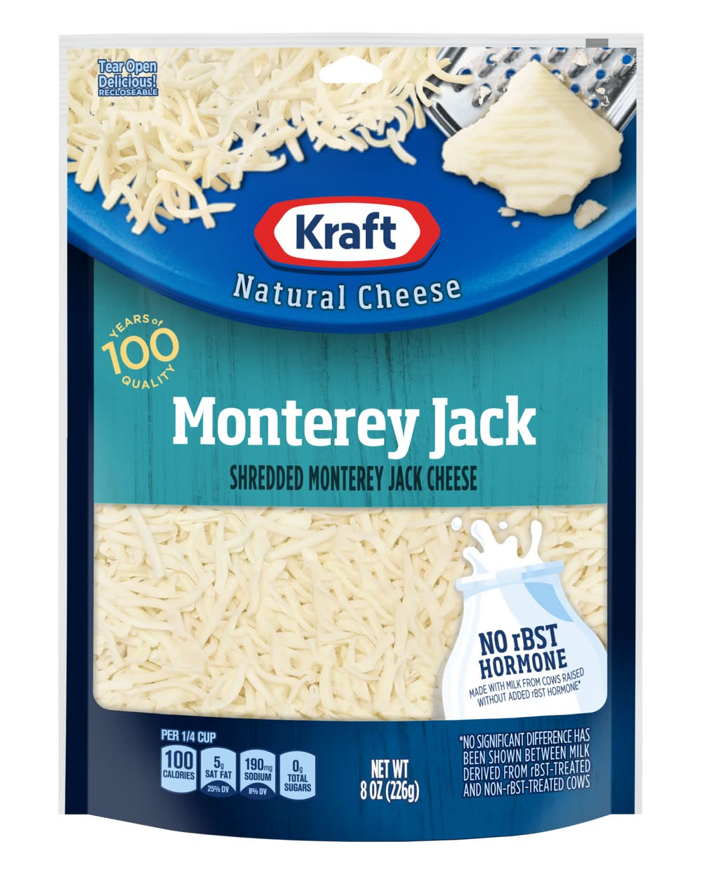 Kraft Natural Monterey Jack Shredded Cheese (8 oz)