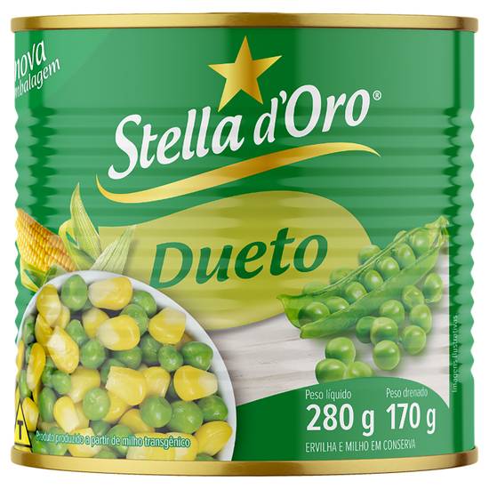 Stella d'oro milho e ervilha em conserva dueto (280g)