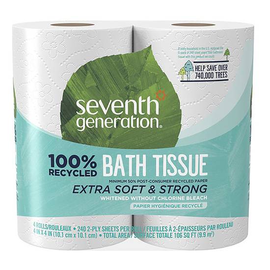 Seventh Generation 2-Ply 4ct Recycled Toilet Paper