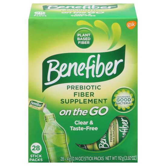 Benefiber Prebiotic Fiber Supplement Powder packs (28 ct)