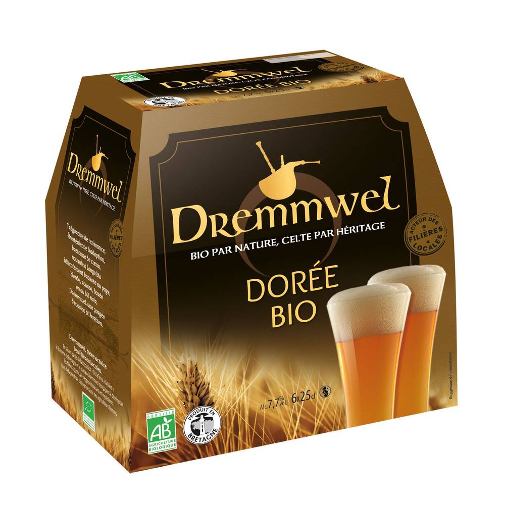Dremmwel - Dorée bio (6 pièces, 250 ml)