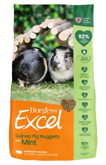 Burgess Excel Guinea Pig Nuggets With Mint (1.5kg)