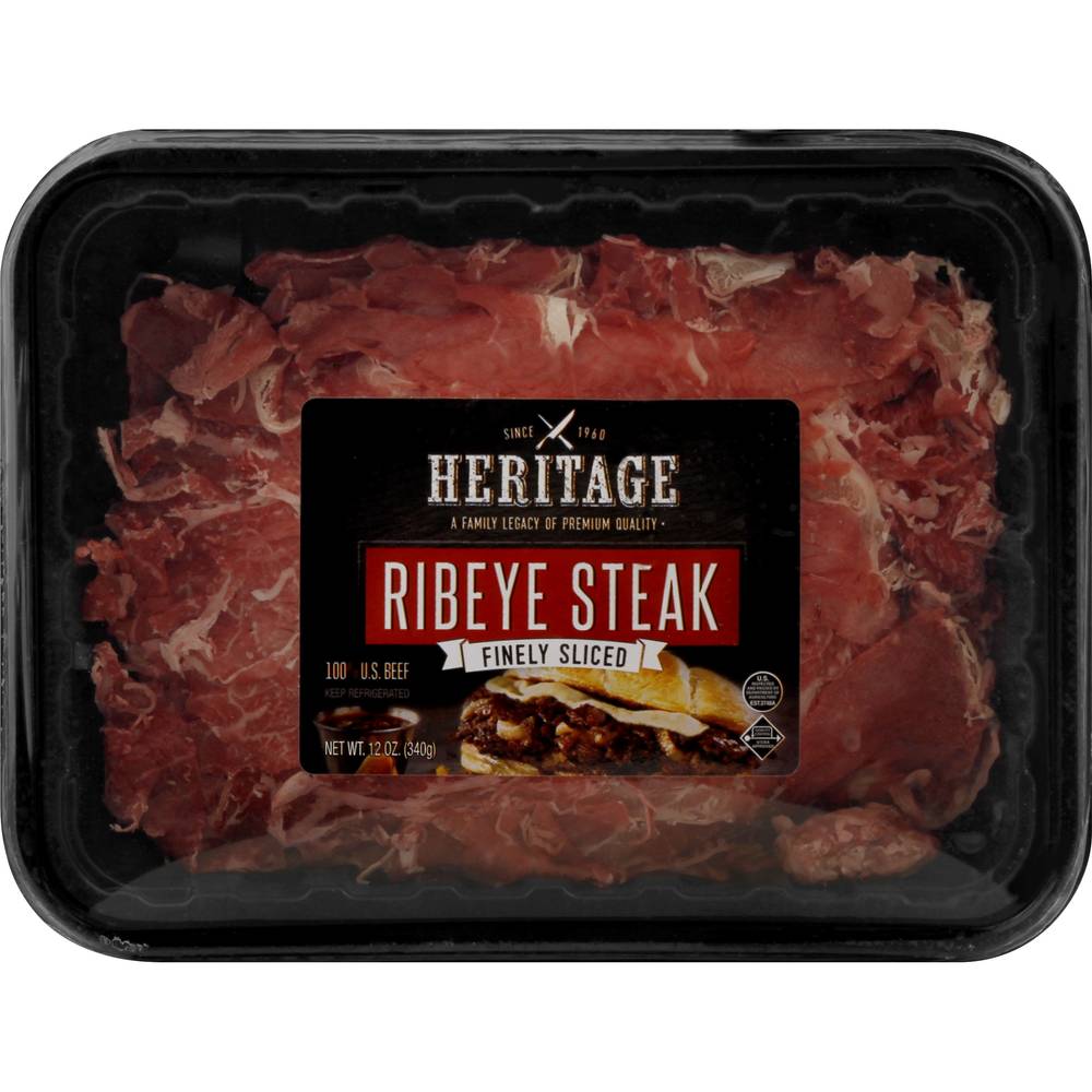 Heritage Ribeye Beef Shaved Steak (12 oz)