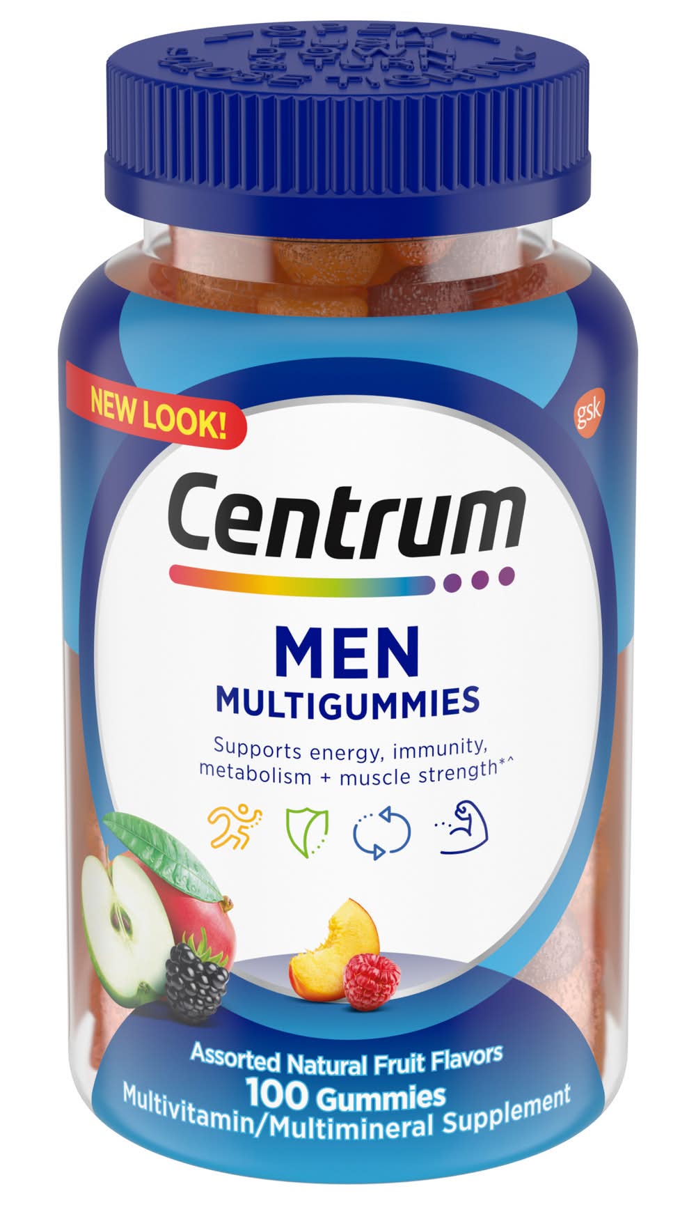 Centrum Natural Fruit Flavors Men Multigummies (0.7 lbs)