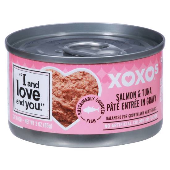 I and Love and You Xoxos Salmon & Tuna Pate Cat Food (3 oz)