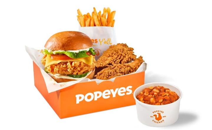 Large Deluxe Chicken Sandwich BIG Box Meal