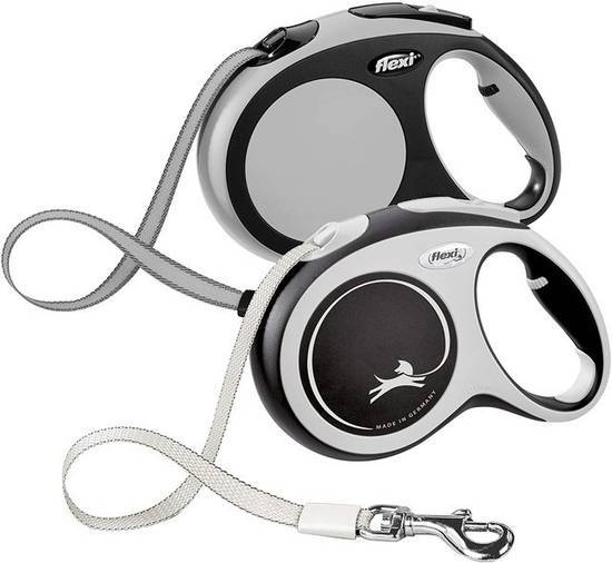 flexi Comfort Tape Leash Black (small)