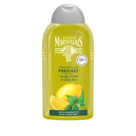 Le petit marseillais shampooing gel purifiant au feuilles d'ortie et citron bio (0.25 l)