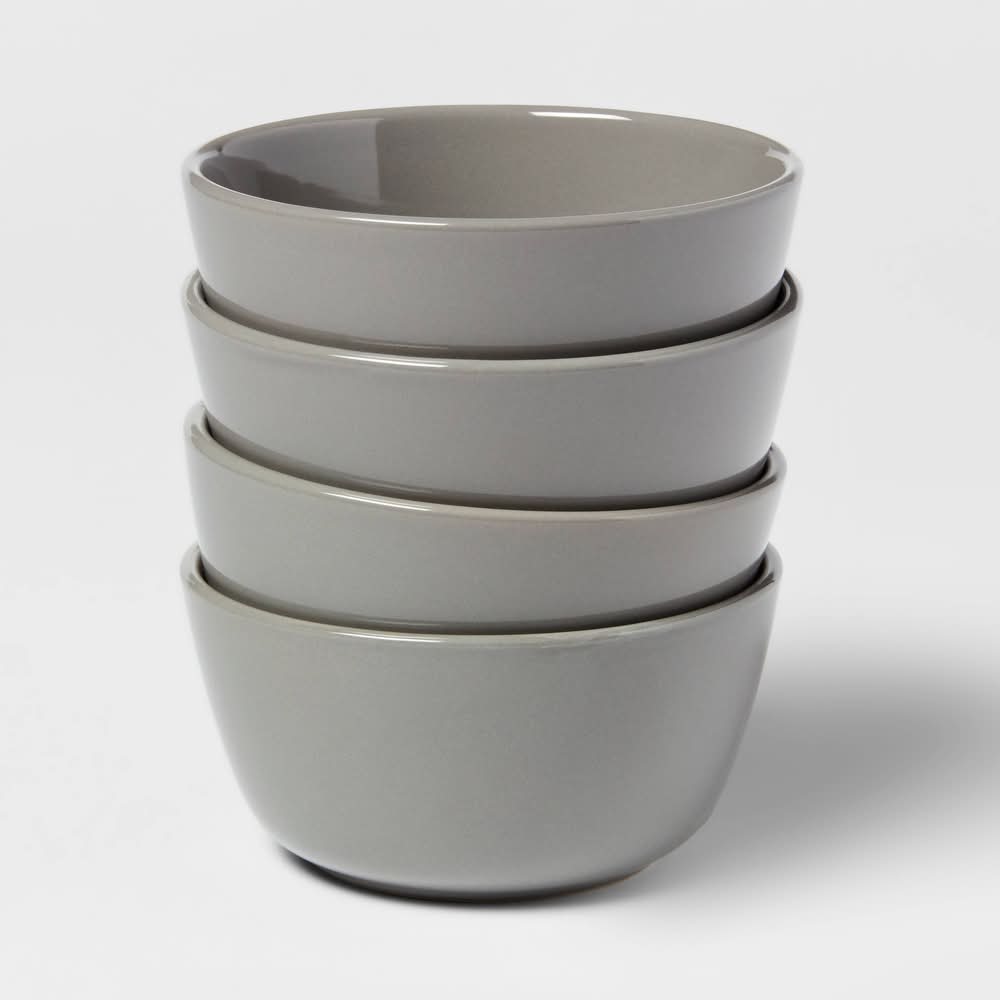 Threshold Stoneware Avesta Mini Bowls, Gray (4 ct)