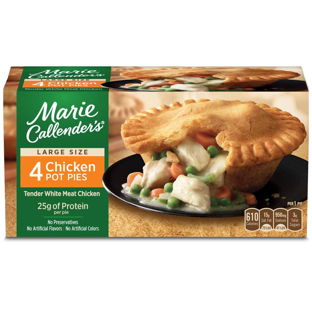 Marie Callender's Chicken Pot Pies, Large (60 oz, 4 ct)