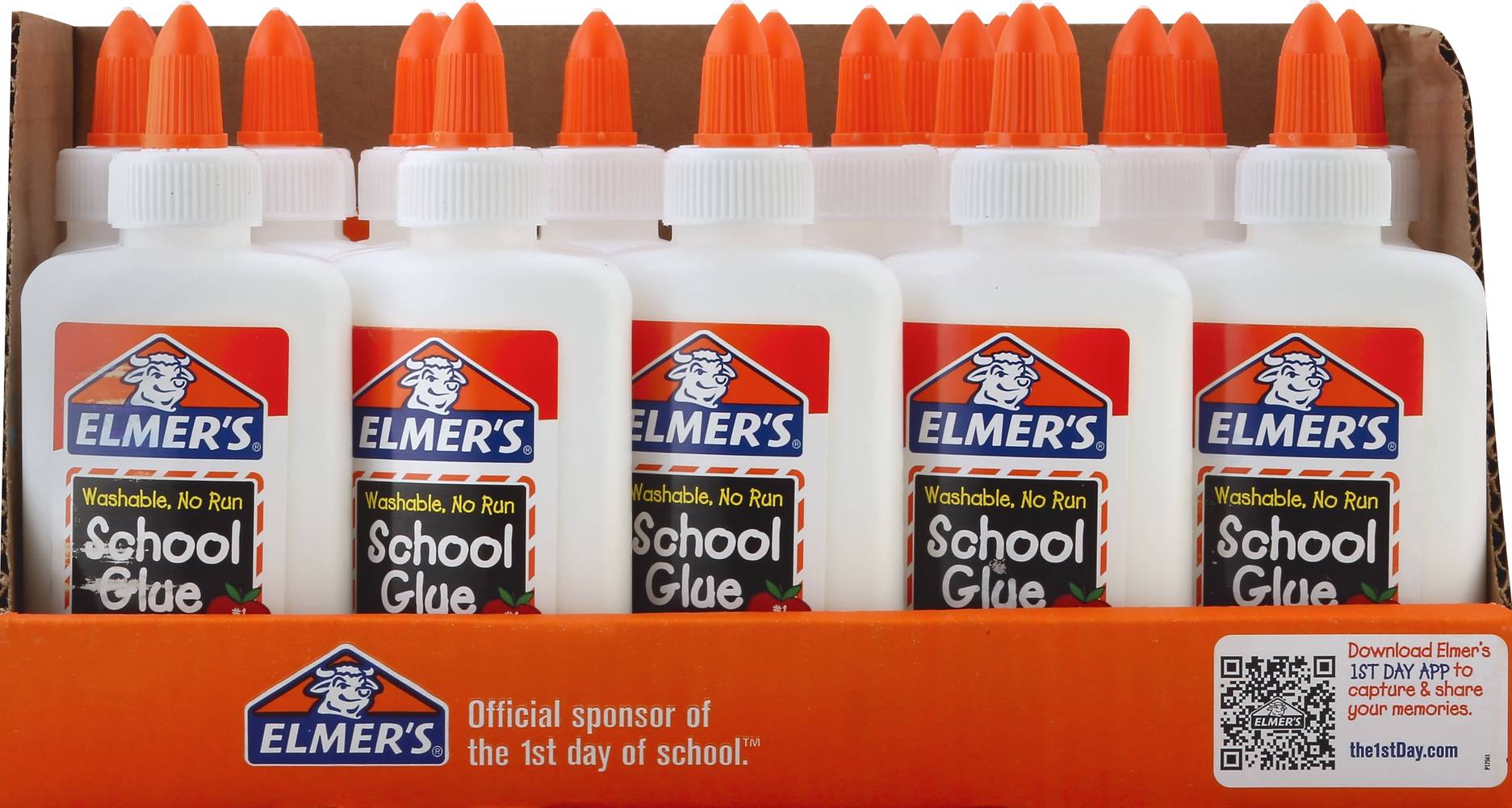 Elmer's Washable No Run School Glue (4 fl oz)