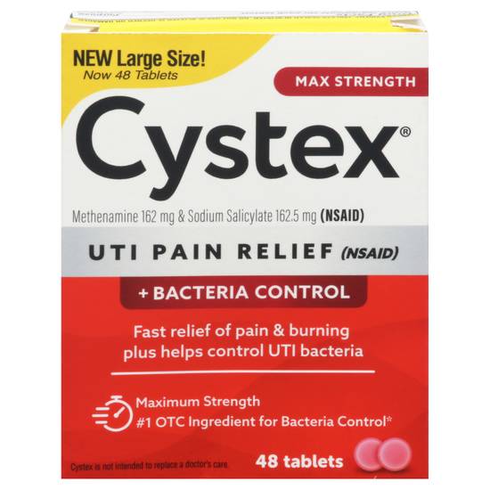 Cystex Max Strength Uti Pain Relief (48 ct)