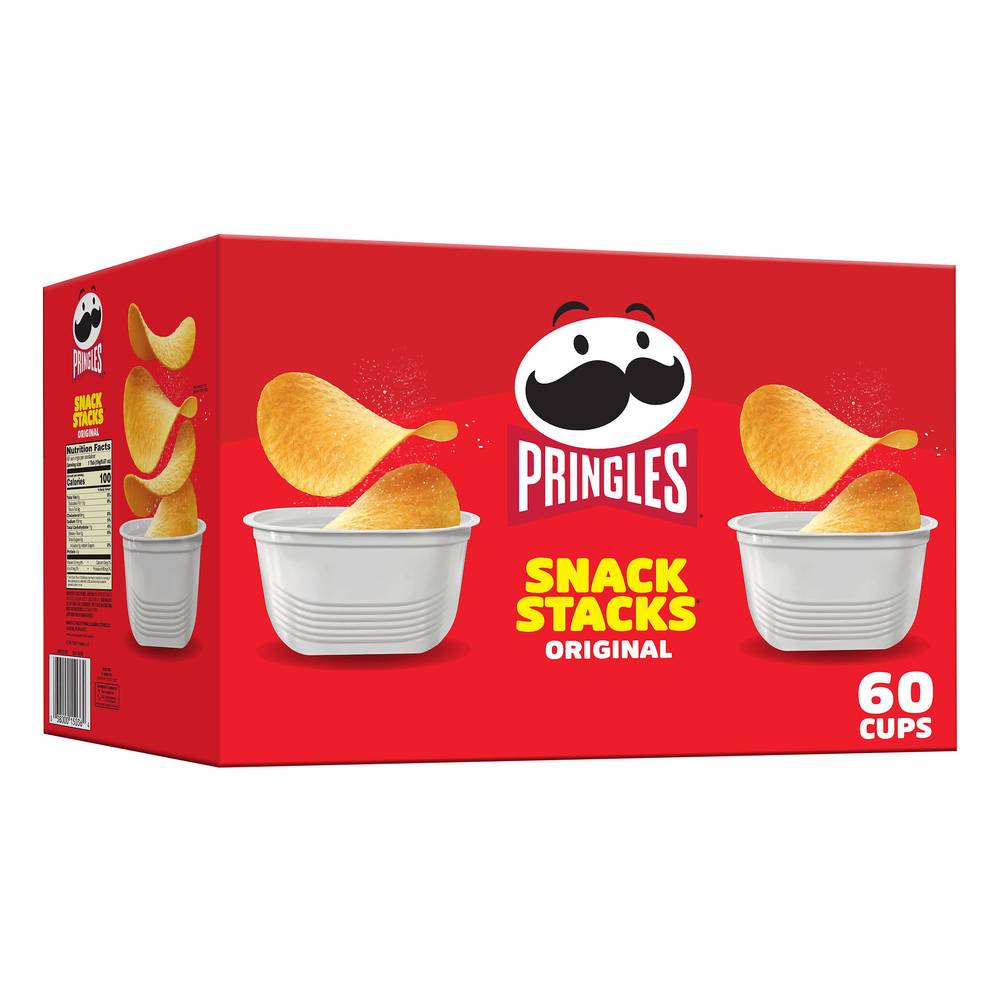 Pringles Snack Stacks Original Potato Crisps (2.51 lbs, 60 ct)