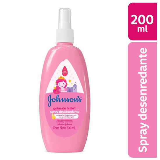Johnson's baby desenredante gotas de brillo (spray 200 ml)
