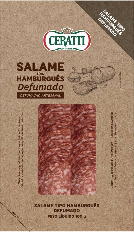 Ceratti salame tipo hamburguês defumado (100g)