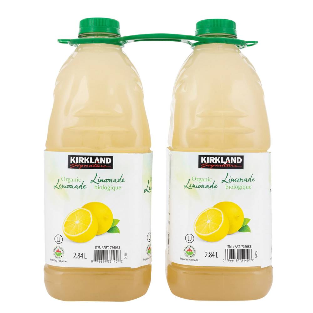 Kirkland Signature Organic Lemonade, 2.84 L, 2-Count