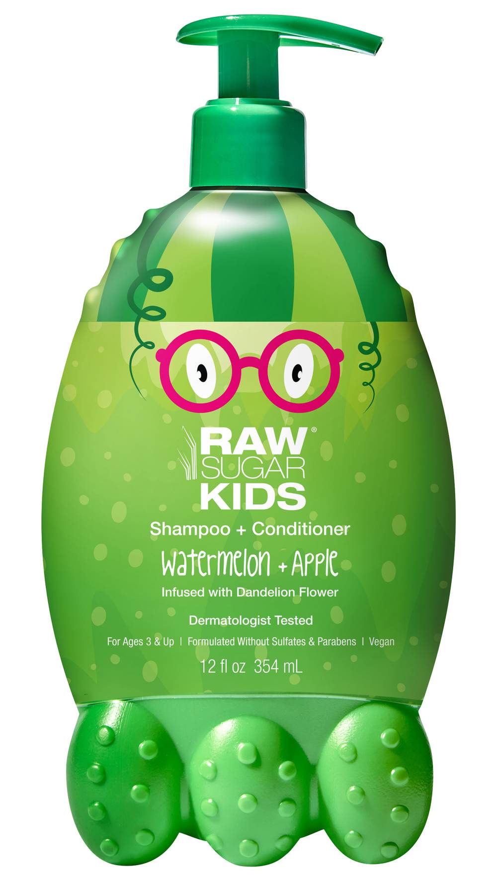 Raw Sugar Kids Watermelon + Apple Shampoo + Conditioner (12 fl oz)