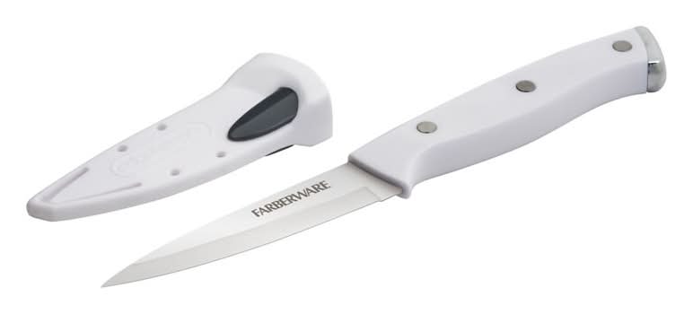 Farberware Edgekeeper Triple Revited Paring Knife, 3.5 in, White