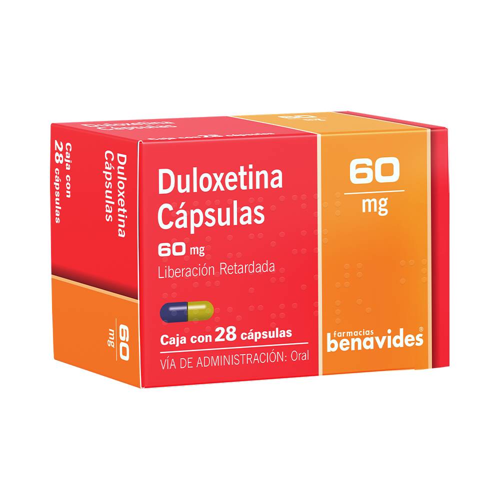 Almus duloxetina cápsulas 60 mg (28 piezas)