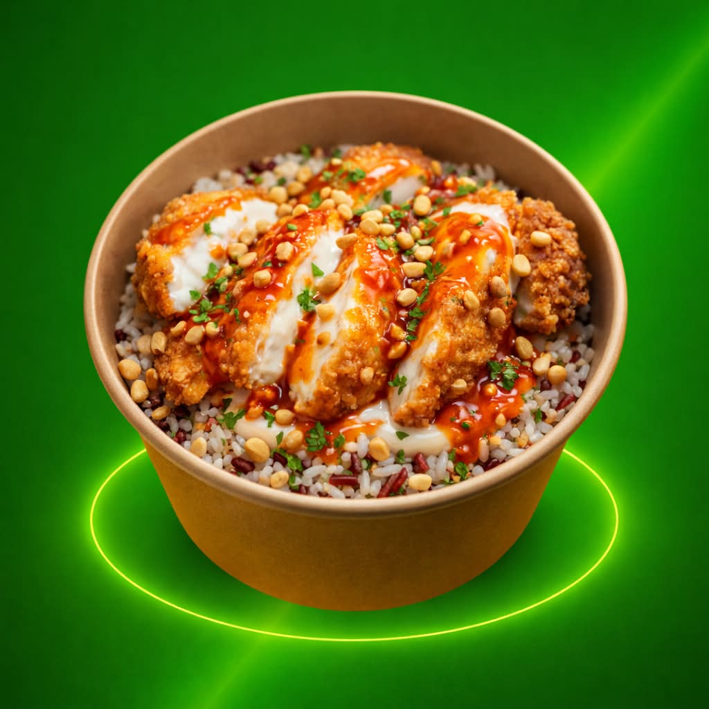 CROUSTY POULET MAROILLES SAUCE SWEET CHILLI RIZ 3 SAVEURS