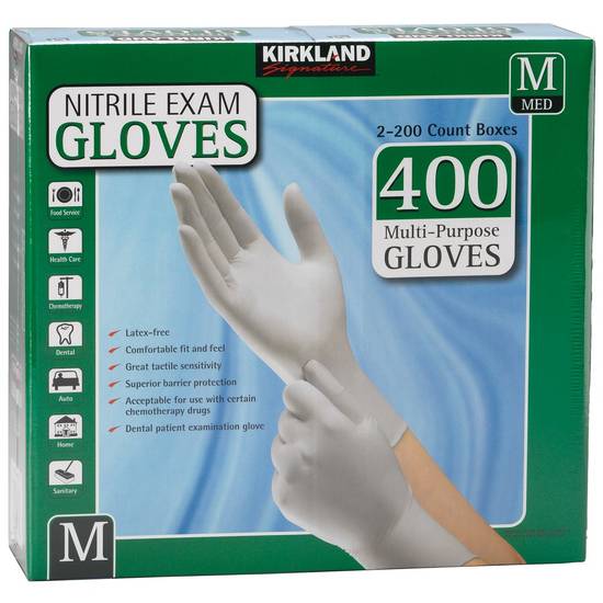 Kirkland Signature Nitrile Exam Gloves (m)