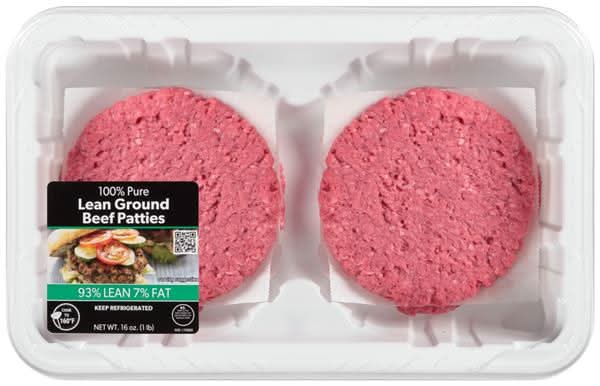 Hy-Vee 100% Pure Lean Ground Beef Patties (16 oz)