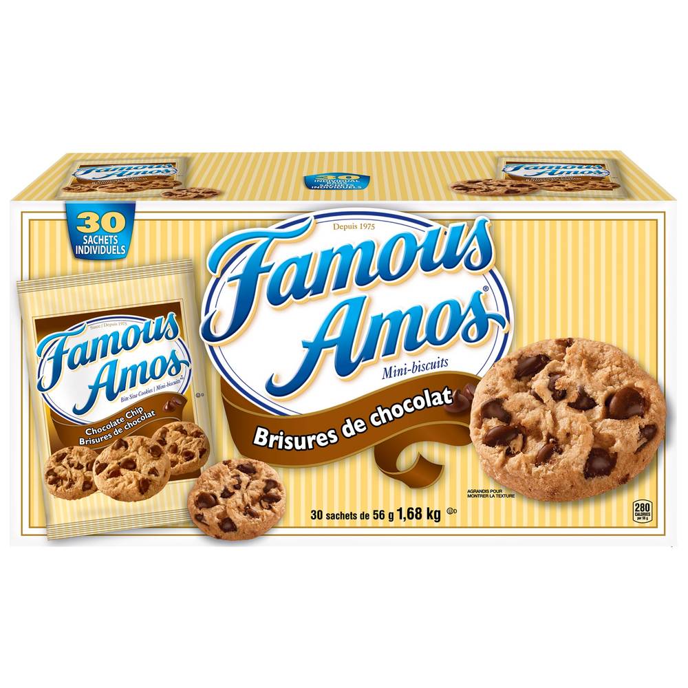 Famous Amos Bite-Size Cookies, 30-Count