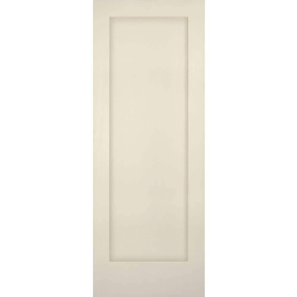 Builders Choice 32 In. X 80 In. 1-Panel Shaker Solid Core Primed Pine Interior Door Slab