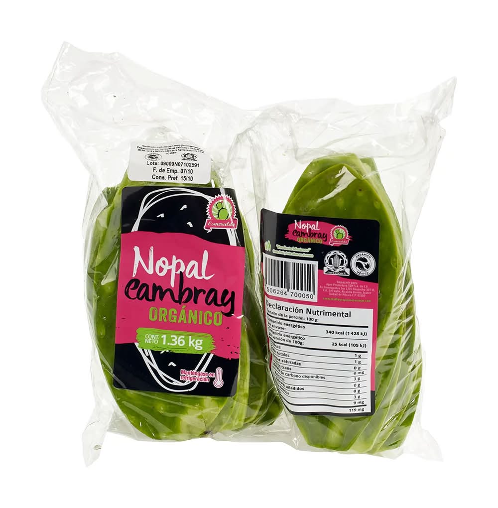 Nopal cambray orgánico (1,3 kg)