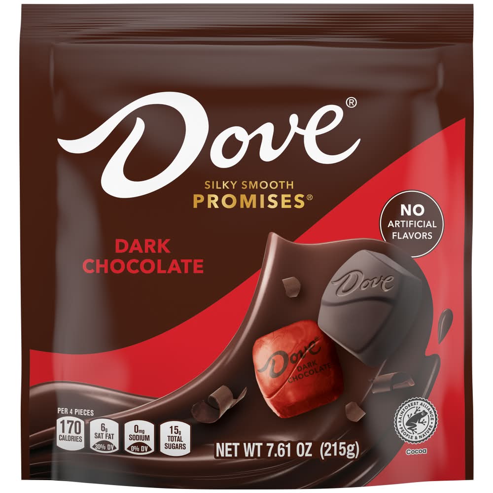 Dove Silky Smooth Promises Dark Chocolate (7.61 oz)