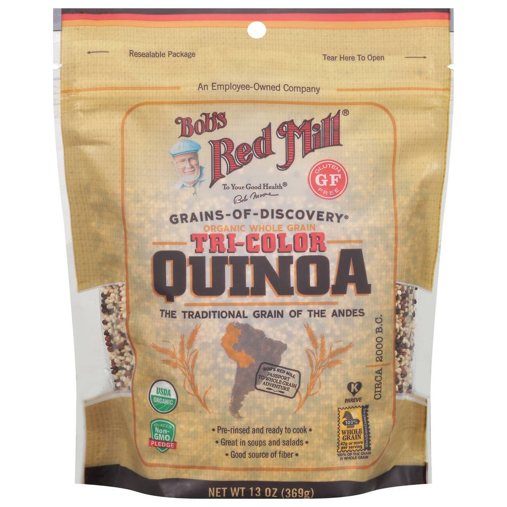 Bob's Red Mill Organic Whole Grain Tri-Color Quinoa (13 oz)