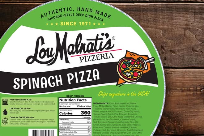 Small Frozen Deep Dish Spinach