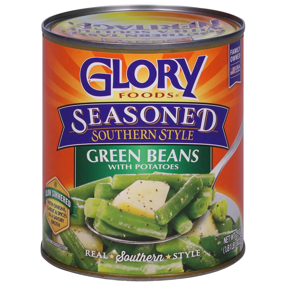 Glory Foods Southern Style Seasoned Green Beans With Potatoes (27 oz)