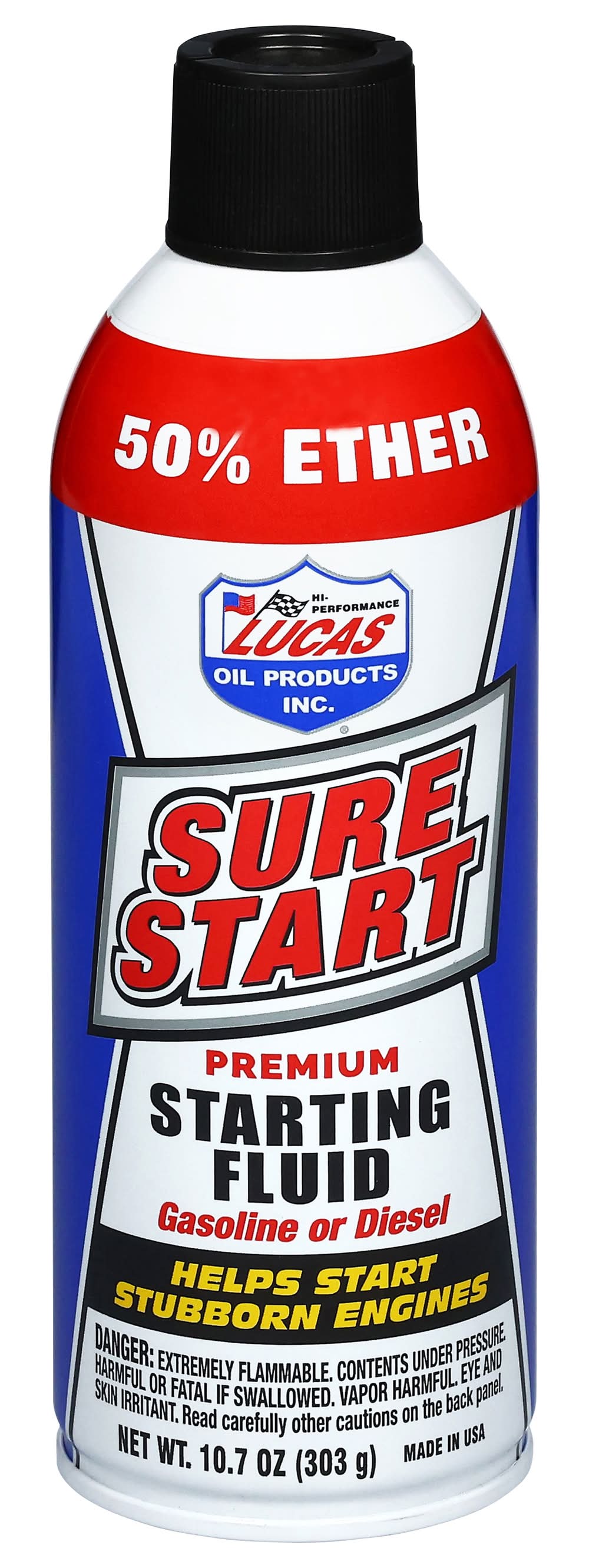 Lucas Sure Start Premium Ether Starting Fluid (10.7 oz)
