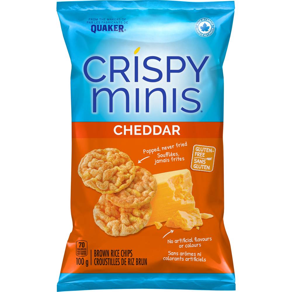 Crispy Minis Cheddar Rice Chips (100g)