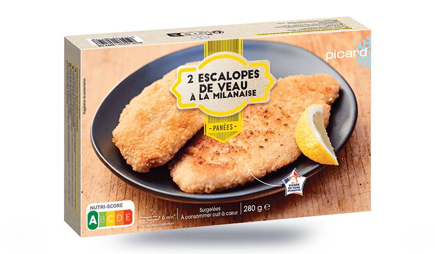 2 escalopes de veau à la milanaise