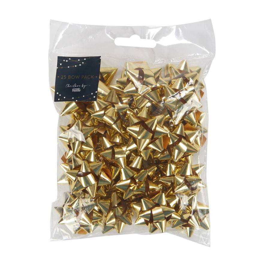 George Home Gold Bows - 25 Pack