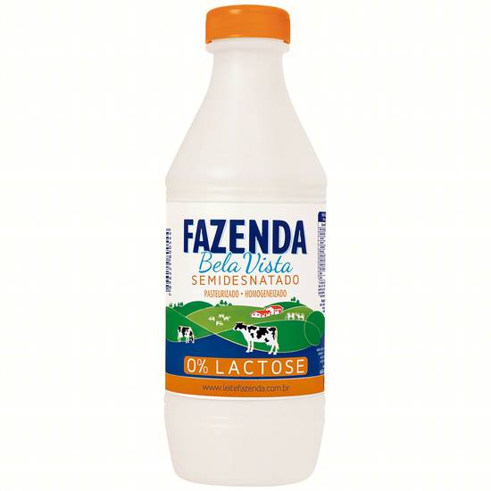 Fazenda bela vista leite semidesnatado zero lactose (1l)