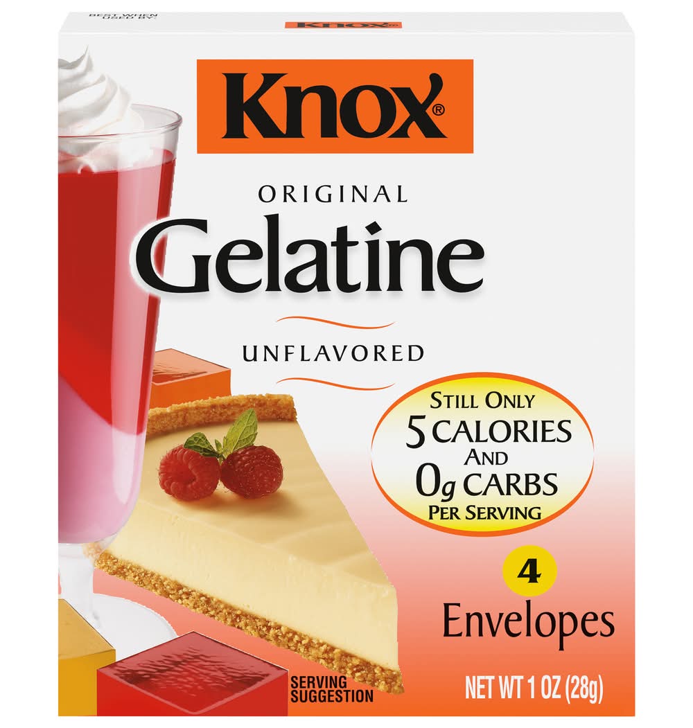 Knox Original Unflavored Gelatine (1 oz, 4 ct)