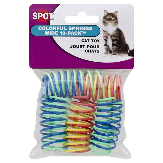 Spot Wide Colorful Springs Cat Toy (10 ct)