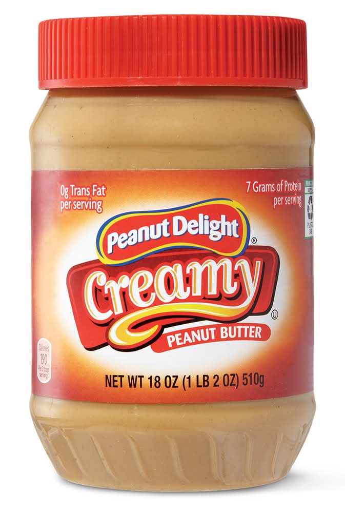 Peanut Delight Creamy Peanut Butter (18 oz)