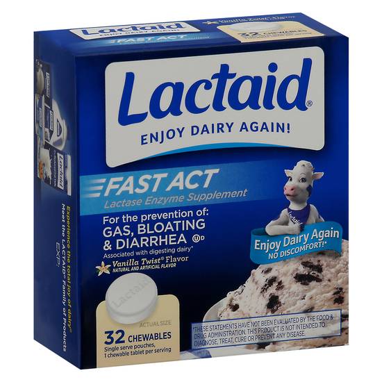 Lactaid Fast Act Lactose Intolerance Relief Supplement (32 ct)